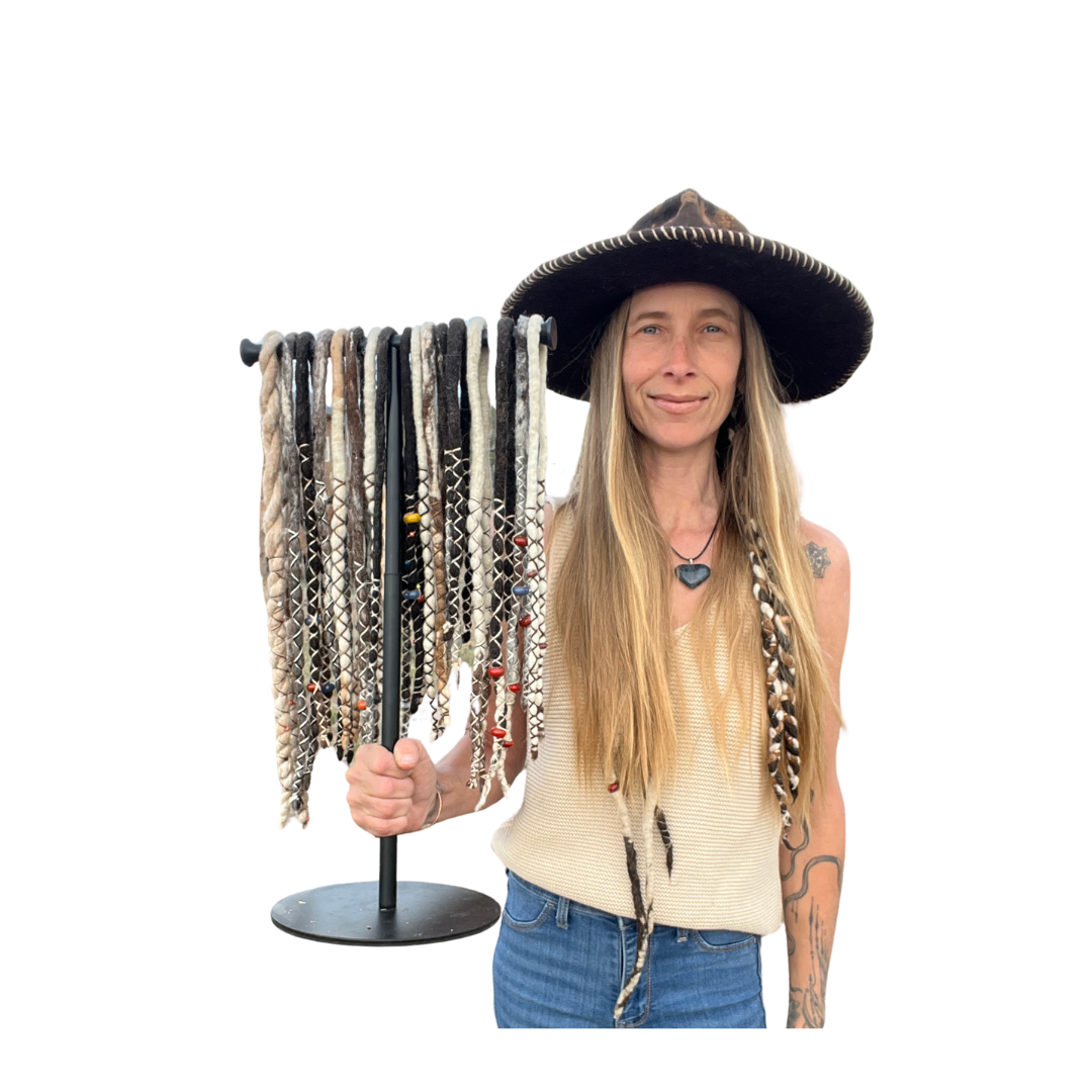Hand-Felted Alpaca Dreadlocks